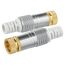 Zwei F-Aufdrehstecker 7,0 mm HQ