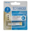 Zwei vergoldete F-Stecker von Schwaiger, 7 mm