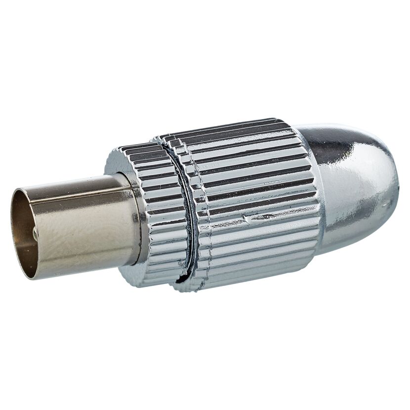 Koaxialstecker HQ silber