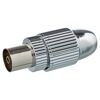 Silberne IEC-Antennenbuchse