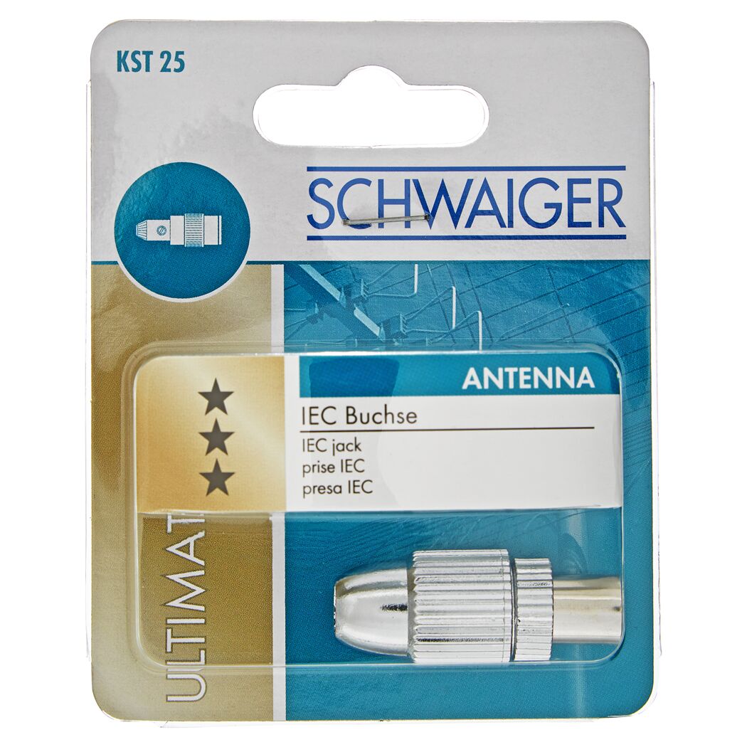 IEC-Buchse von SCHWAIGER in Blisterverpackung