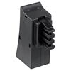 Schwarzer Steckeradapter TAE/DSL