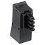 Schwarzer Steckeradapter TAE/DSL