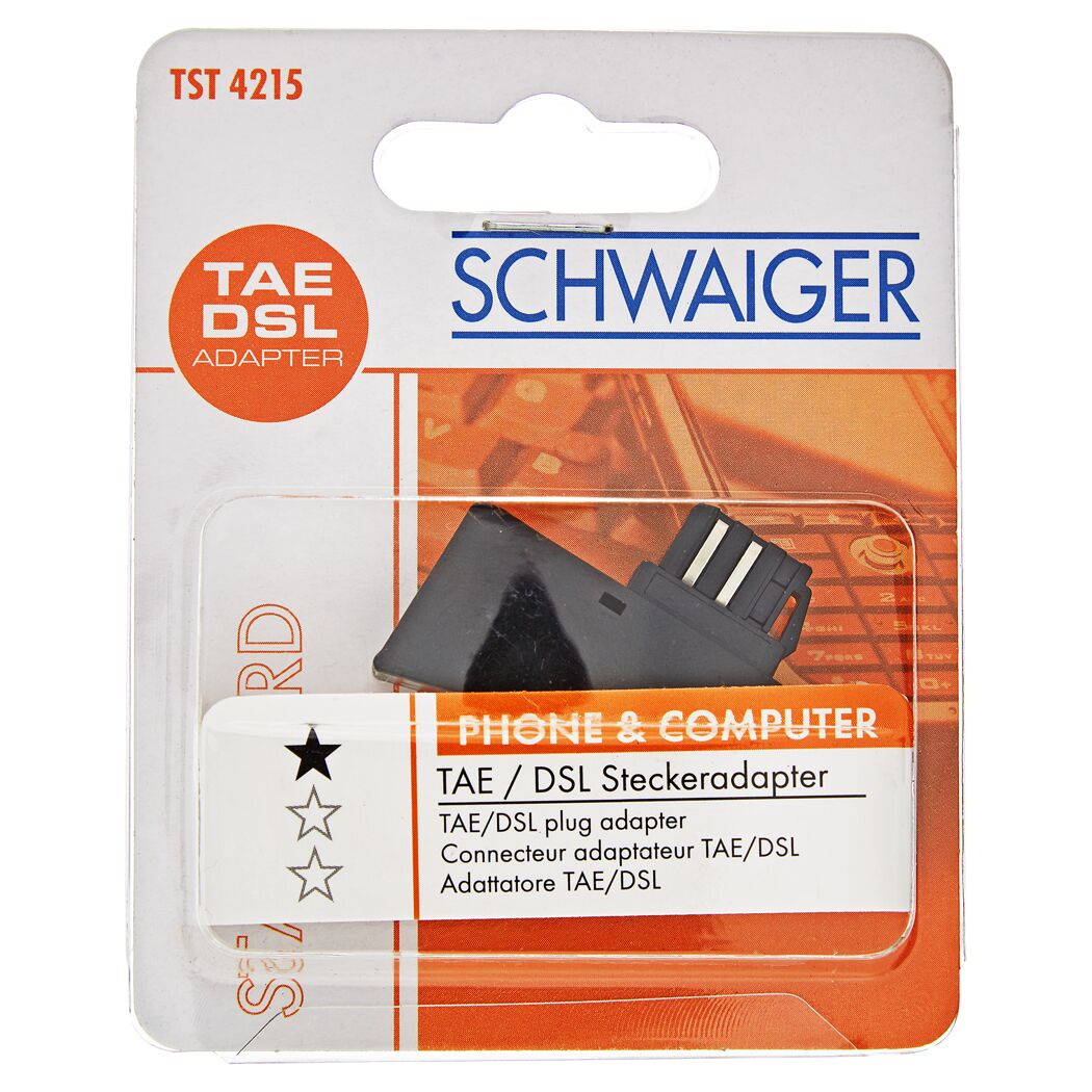 TAE / DSL Steckeradapter von Schwaiger
