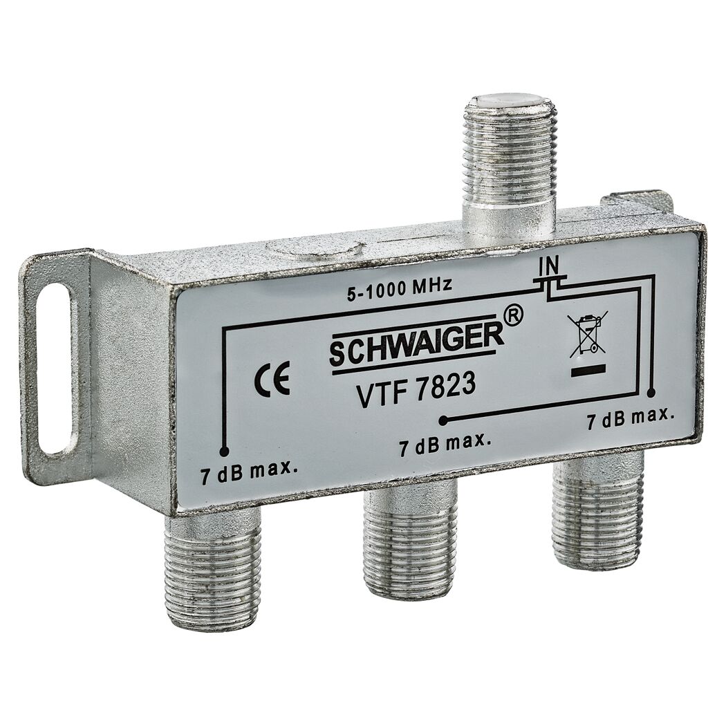 Antennenverteiler 3-fach 5-1000 MHz von SCHWAIGER