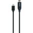 Schwarzes USB-Adapterkabel, USB-C auf Micro-USB