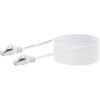 Weißes, gerolltes Netzwerkkabel CAT6