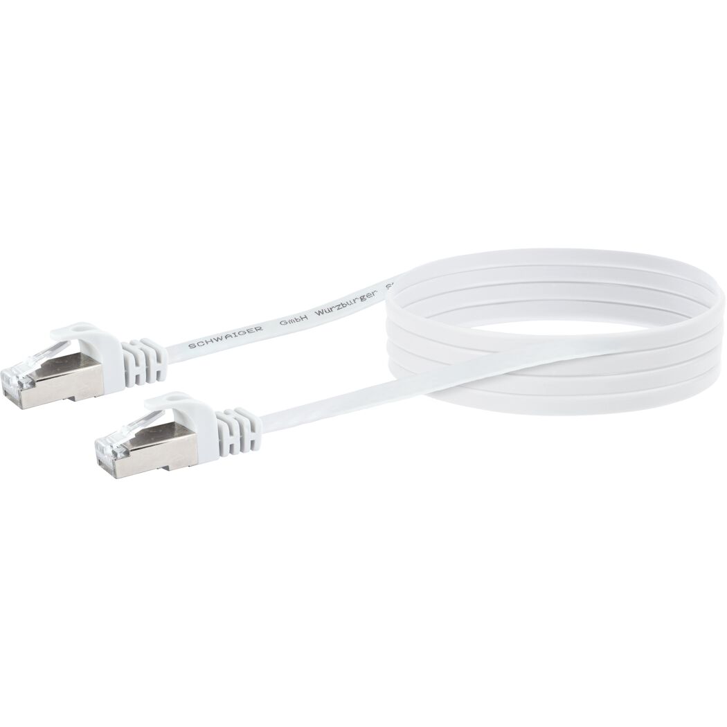 Weißes Netzwerkkabel CAT6, 5 m