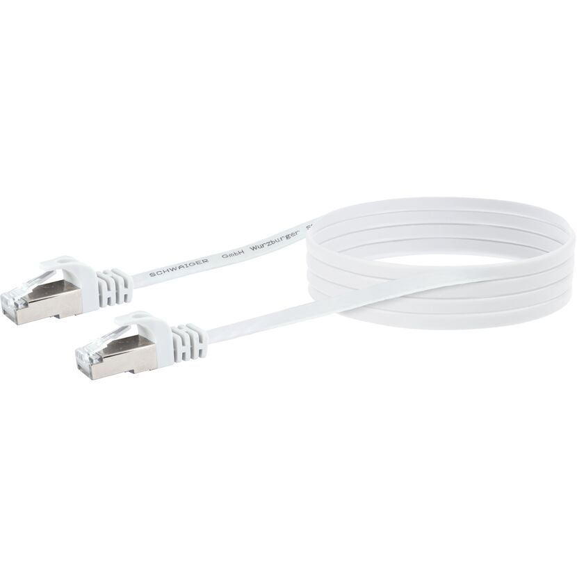 Weißes Netzwerkkabel CAT6, 5 m