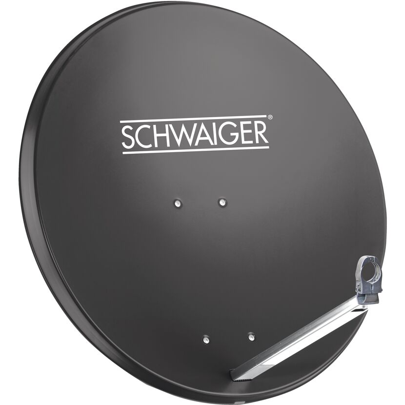 SAT-Spiegel 'Professional' Aluminium anthrazit 74,5 cm x 84,5 cm