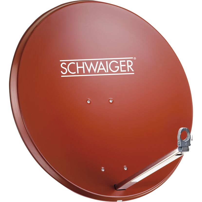 SAT-Spiegel 'Professional' Aluminium ziegelrot 74,5 cm x 84,5 cm