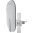 DVB-T2/T-Außenantenne weiß 24,5 x 15,5 x 9 cm, mit Mastaufhängung