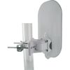 DVB-T2/T-Außenantenne weiß 24,5 x 15,5 x 9 cm, mit Mastaufhängung