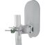 DVB-T2/T-Außenantenne weiß 24,5 x 15,5 x 9 cm, mit Mastaufhängung