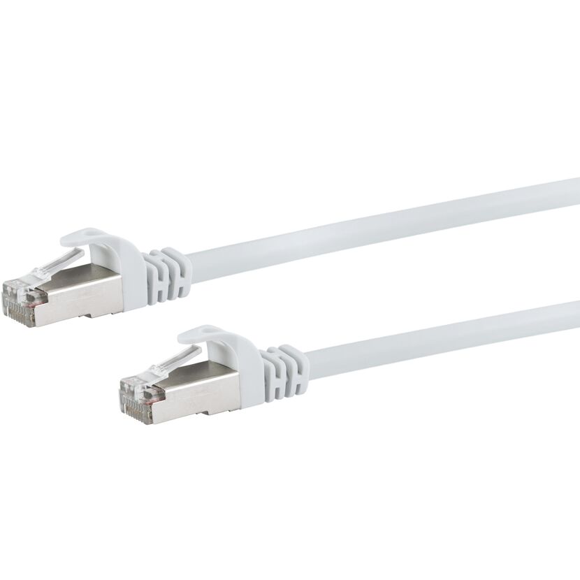 SF/UTP-Netzwerkkabel CAT 6 weiß, 30 m