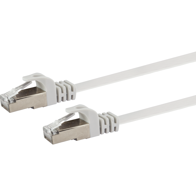 Bild von U/FTP-Netzwerkflachkabel CAT 6 weiß, 1,5 m