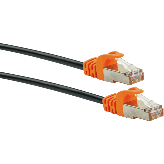 Bild von S/FTP-Netzwerkkabel CAT 7 schwarz, 2 m