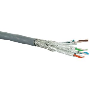 S/FTP-Netzwerkkabel CAT 6A grau, 50 m