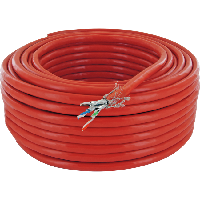 Bild von S/FTP-Netzwerkkabel CAT 7 orange, 25 m