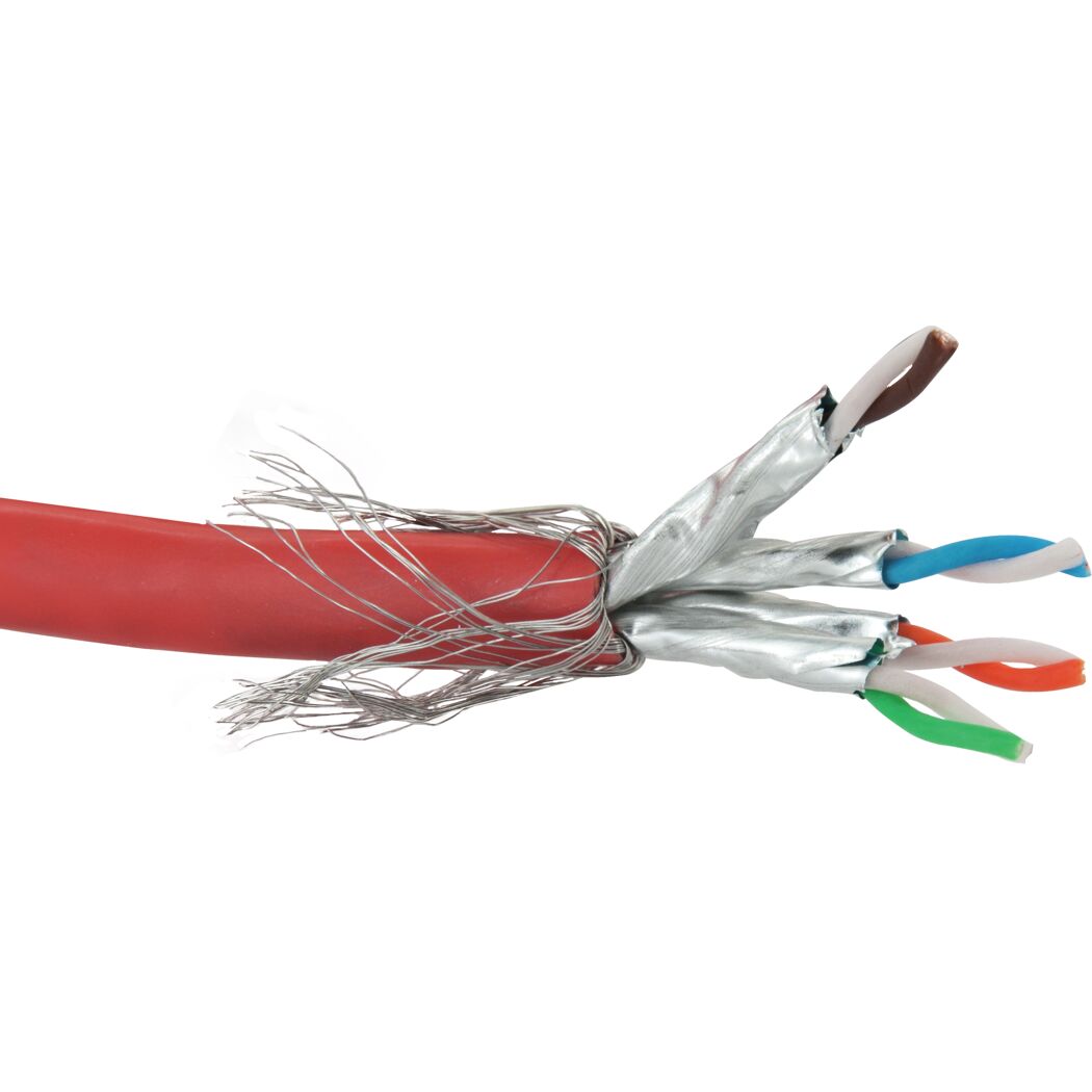 S/FTP-Netzwerkkabel CAT 7 orange, 25 m