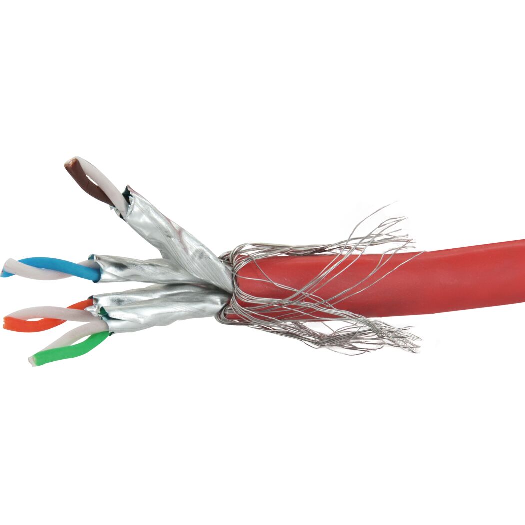 S/FTP-Netzwerkkabel CAT 7 orange, 50 m