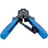Universal-Crimpzange schwarz/blau für Rund- und Flachkabel