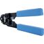 Crimpzange schwarz/blau für Rund- und Flachkabel