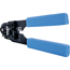 Verkleinertes Bild von Crimpzange schwarz/blau für Rund- und Flachkabel