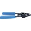 Crimpzange schwarz/blau für Rund- und Flachkabel