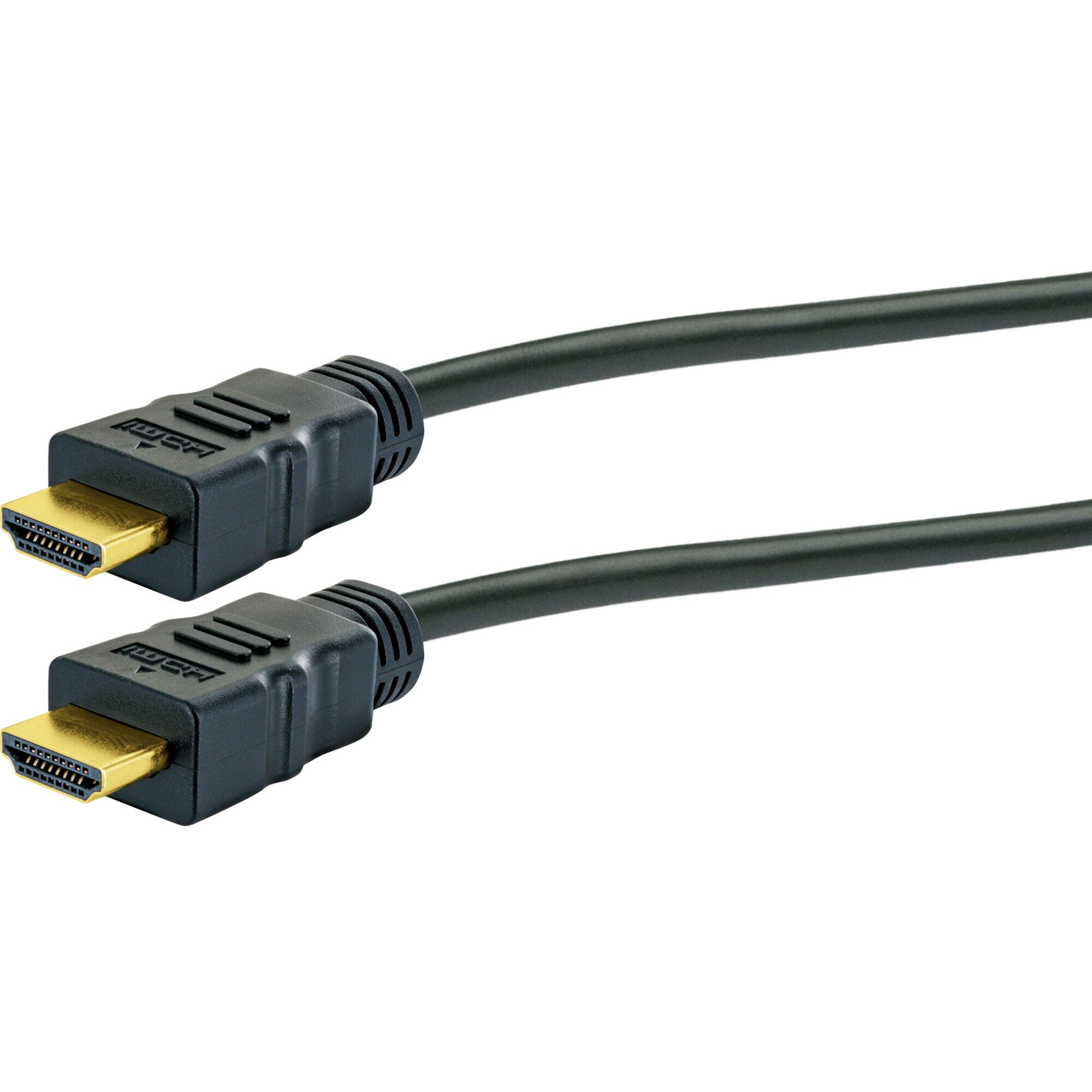 Zwei schwarze HDMI-Kabel