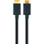 Schwarzes HDMI-Kabel mit vergoldeten Steckern
