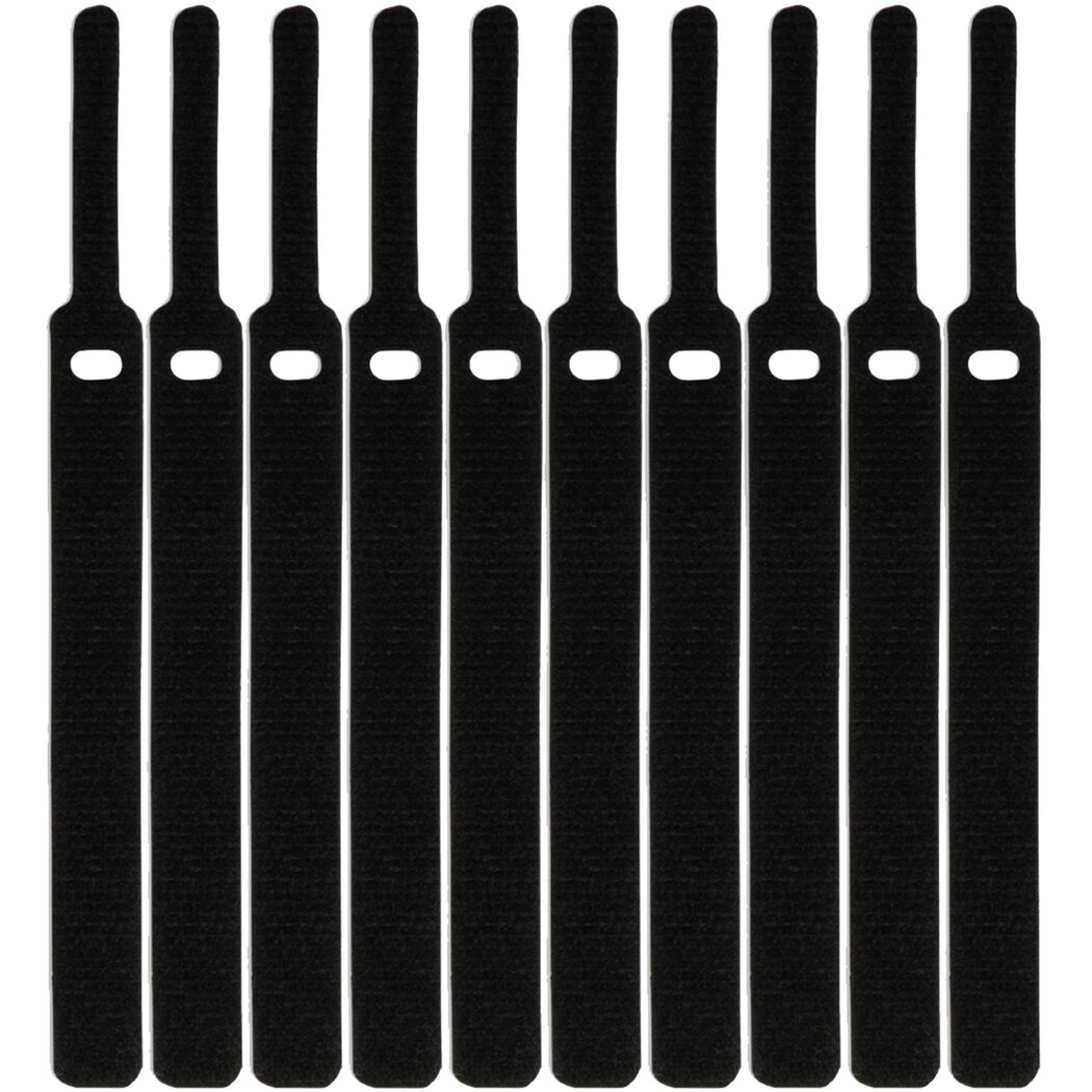 Klettkabelbinder 'LTC Basic Straps' schwarz 16 x 170 mm 10 Stück