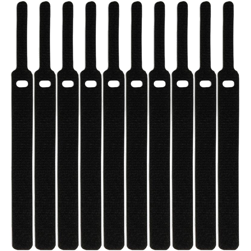 Klettkabelbinder 'LTC Basic Straps' schwarz 16 x 170 mm 10 Stück