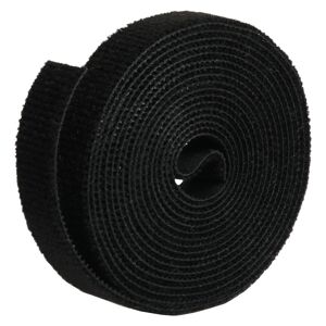 Doppelseitige Klettbandrolle 'LTC Roll Strap' schwarz 16 mm x 3 m
