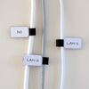 Klettbinder mit Beschriftungsfeld 'LTC Mini Tags' schwarz 12 x 90 mm 10 Stück
