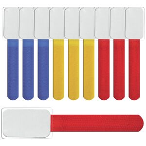 Klettbinder mit Beschriftungsfeld 'LTC Mini Tags' mehrfarbig 12 x 90 mm 10 Stück