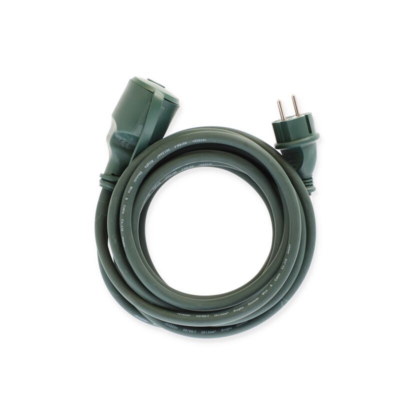 Grüne Verlängerung 5m IP44 H07RN-F3G1,5