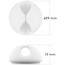 Verkleinertes Bild von Kabelhalter 'Kabelmanagement' verschiedene Größen, 5er Set