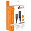 Schwarzes USB-Adapterkabel, 15 cm