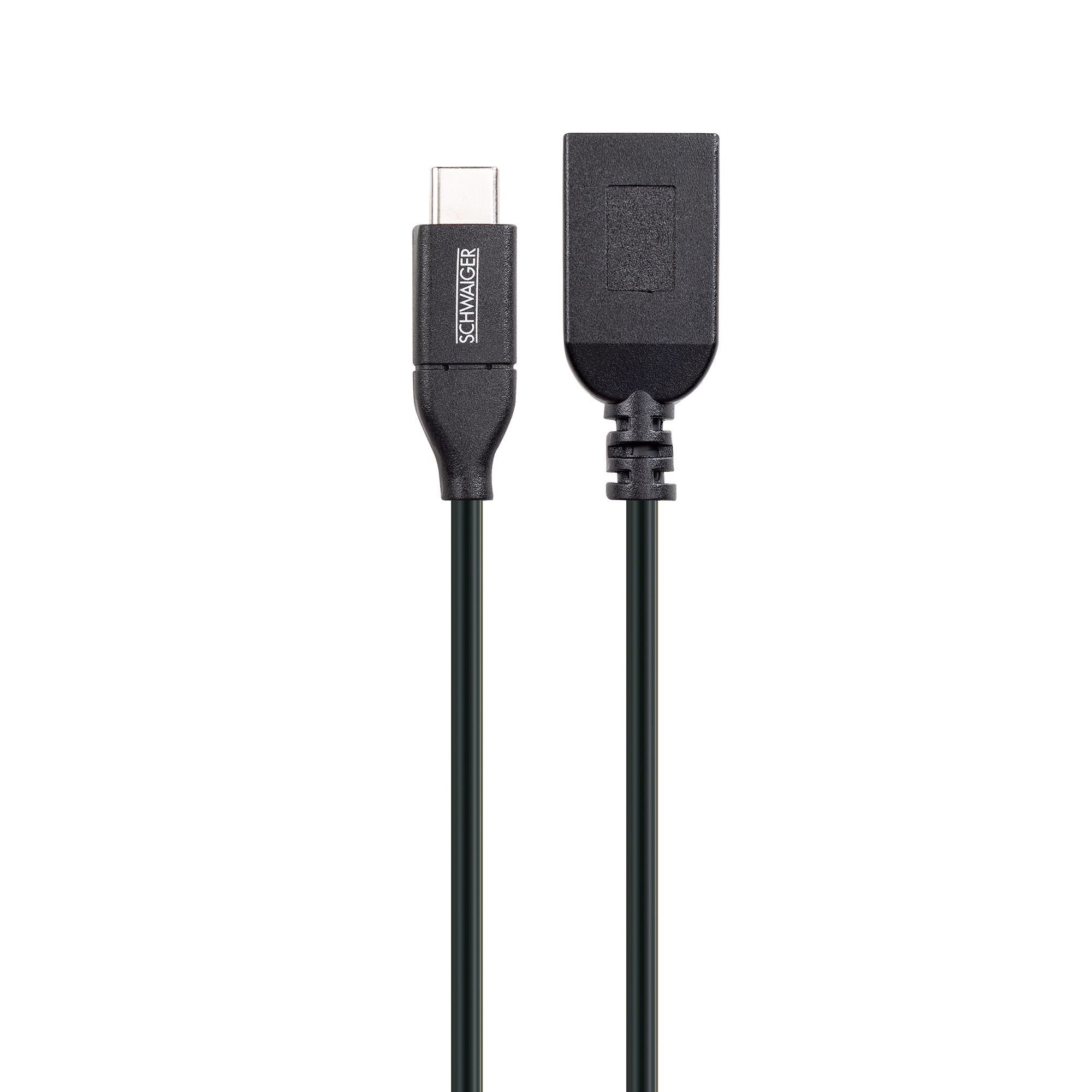 Anschlusskabel USB 3.2 schwarz 5 Gbit/s 15 cm + product picture