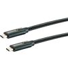 Zwei schwarze USB-C Kabel von SCHWAIGER