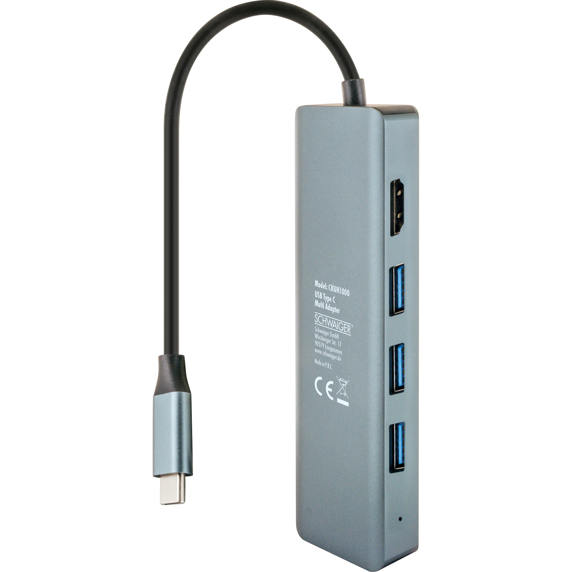 USB 3.0 HUB schwarz 4-fach + product picture