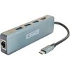 USB-C-Hub mit drei USB-Anschlüssen und LAN-Anschluss