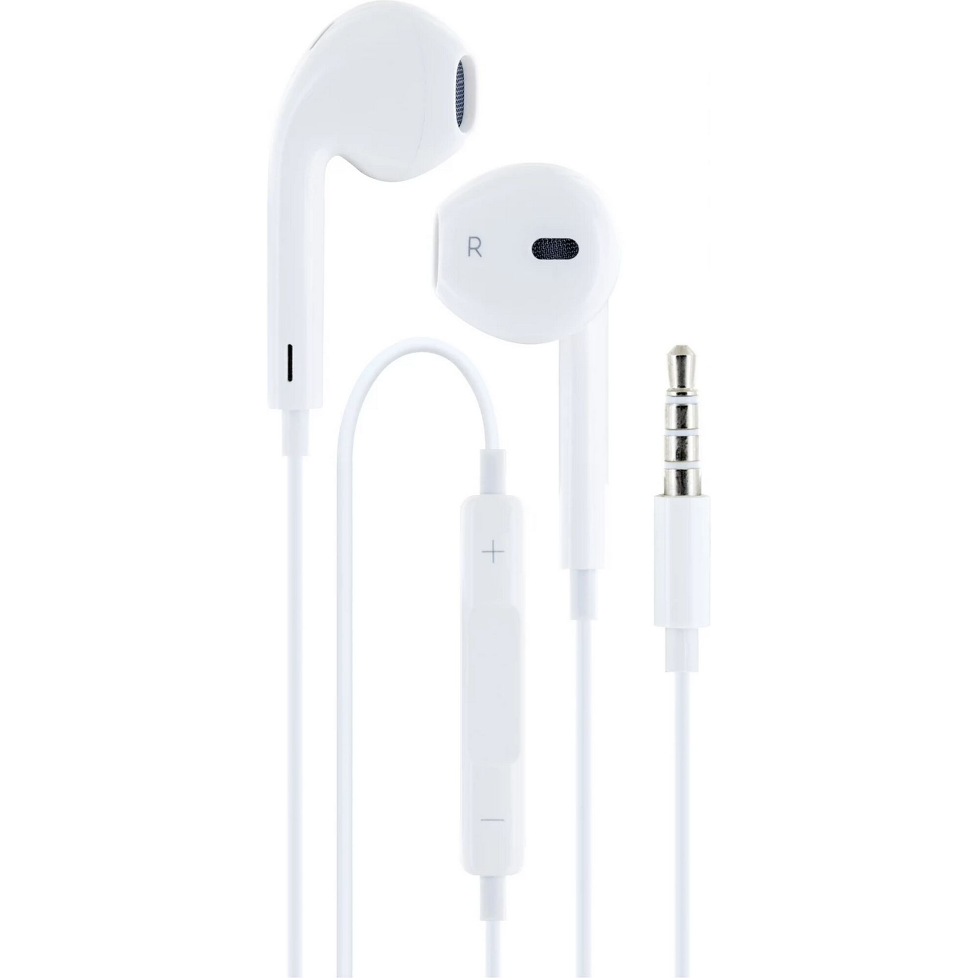 Weiße Kopfhörer mit AUX-Anschluss