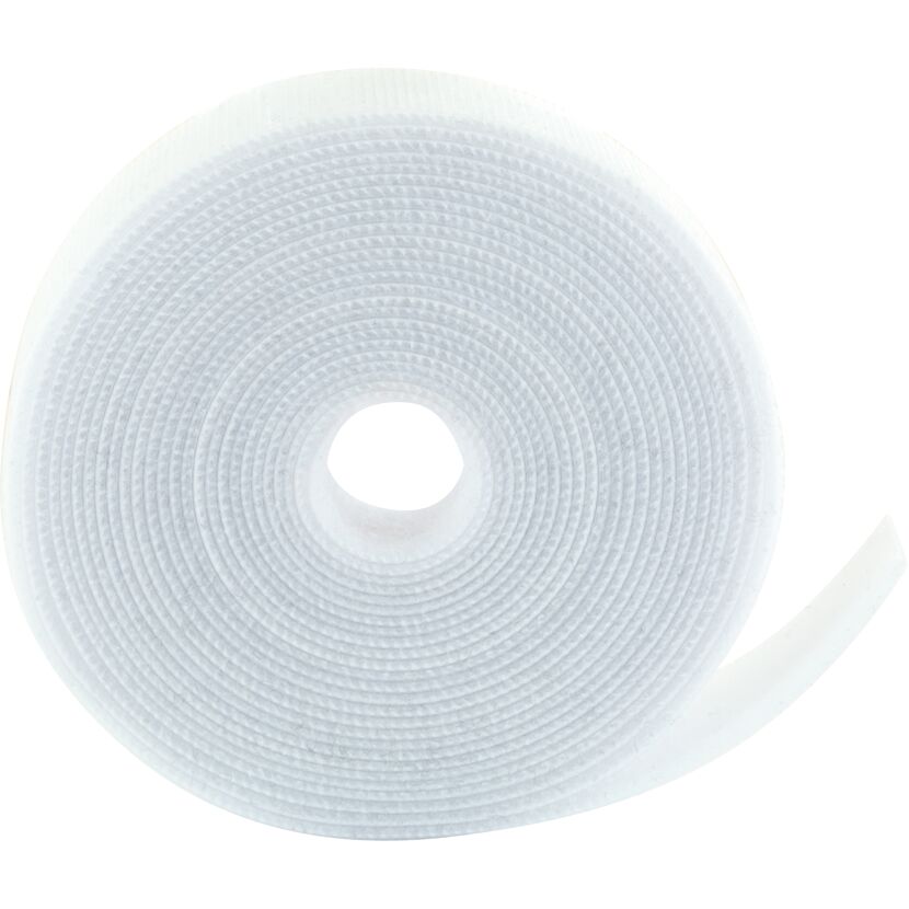 Weiße Klettbandrolle