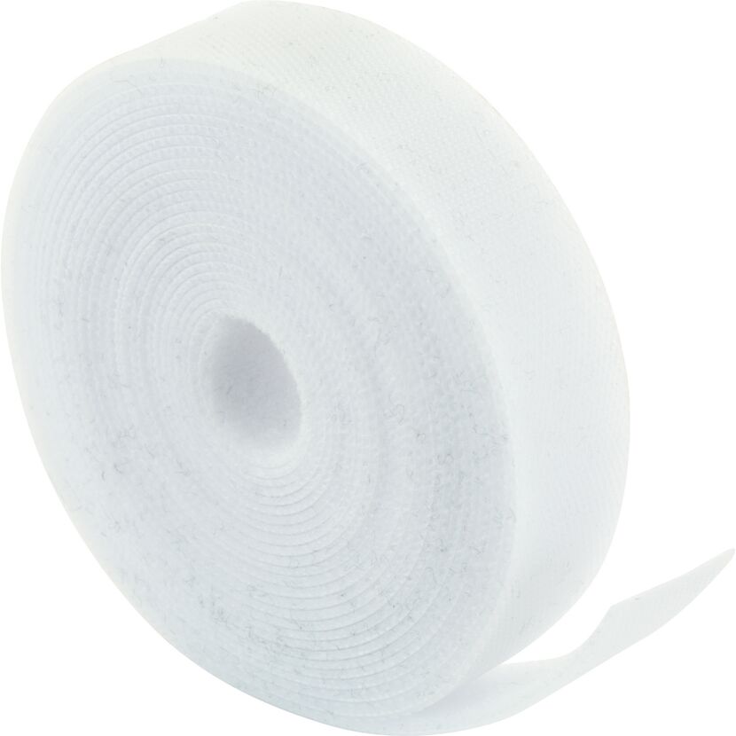 Weiße Klettbandrolle