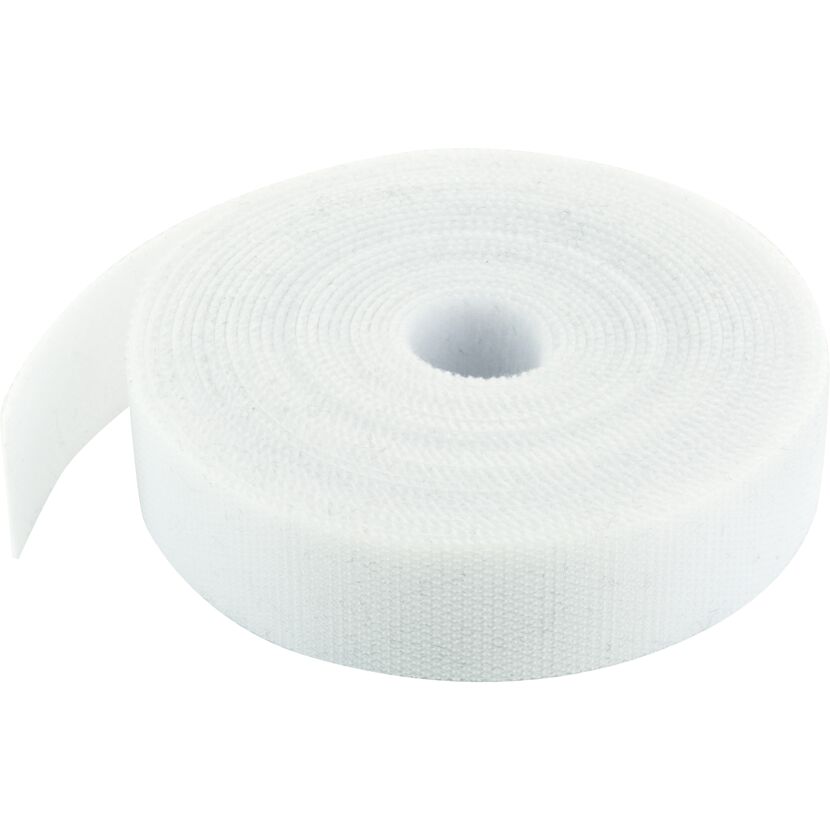 Weiße Klettbandrolle