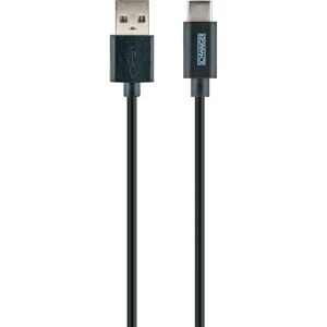 USB-Ladekabel Typ C schwarz 0,5 m