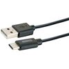 Schwarzes USB-C-auf-USB-A-Kabel von SCHWAIGER