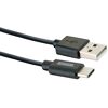 Schwarzes USB-C auf USB-A Kabel von SCHWAIGER